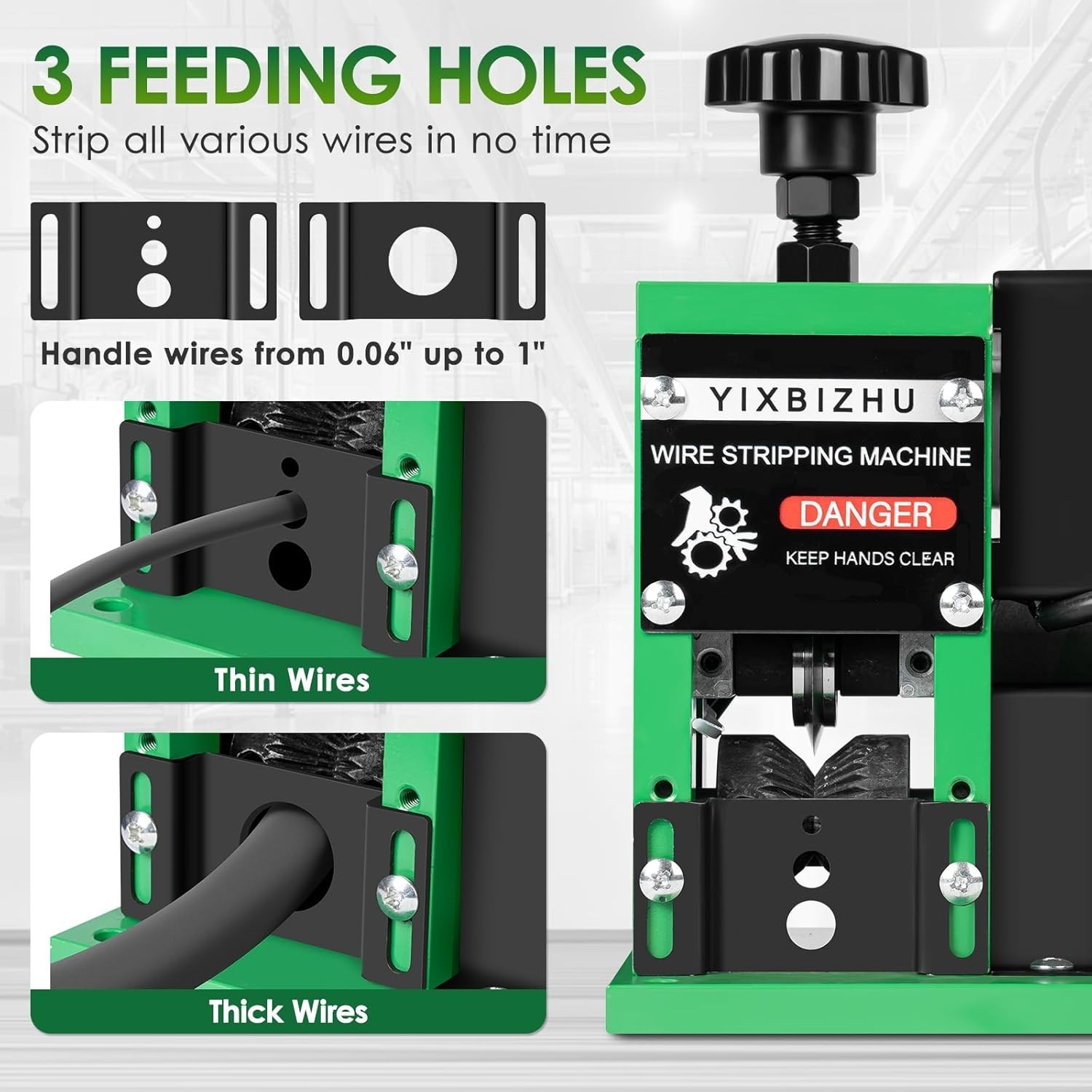 160W Electric Wire Stripper Machine, 30 m/min Automatic Cable Stripping Tool ...