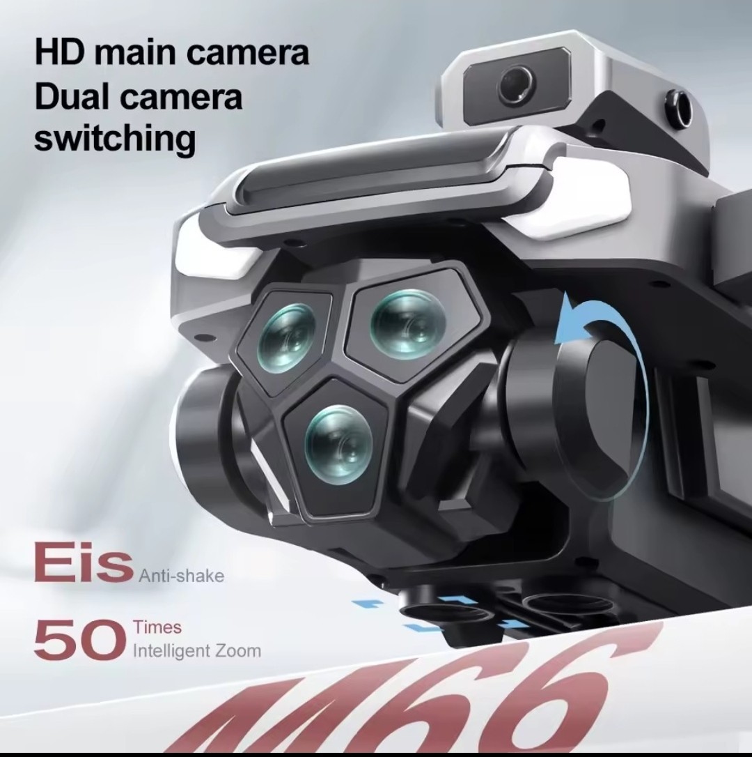 ✅ Drone M66 8K Camera 5G FPV Remote Control Foldable Screen Quadcopter Brushless