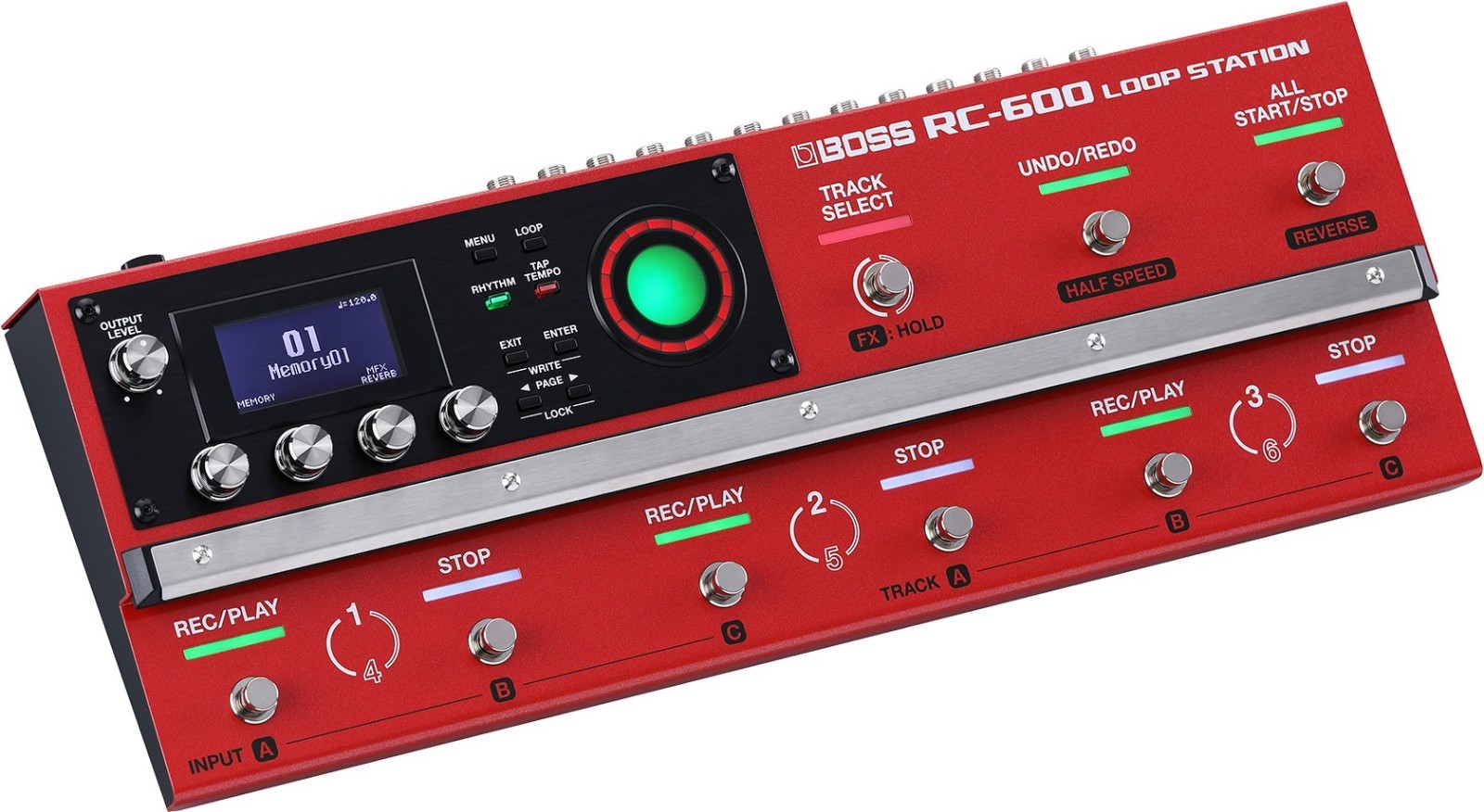 Boss RC-600 Loop Station Looper Pedal 32-Bit 6-Track Stereo USB MIDI Recorder