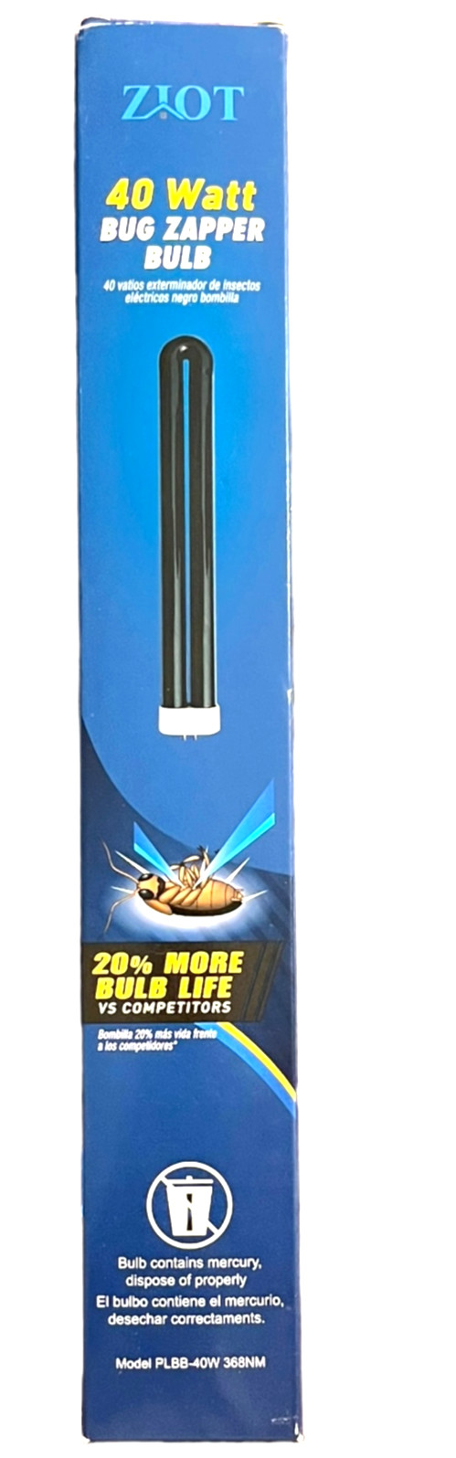 ZIOT 40 Watt Bug Zapper Bulb - Model : PLBB-40W-368NM