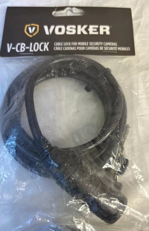 VOSKER V-CB-LOCK 6ft cable lock for Mobile Security Cameras or security box