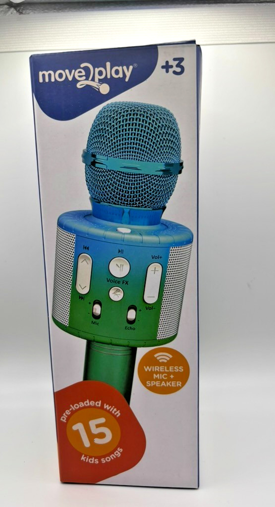 Move2Play Kids Karaoke Microphone With 15 Nursery Rhymes Speaker