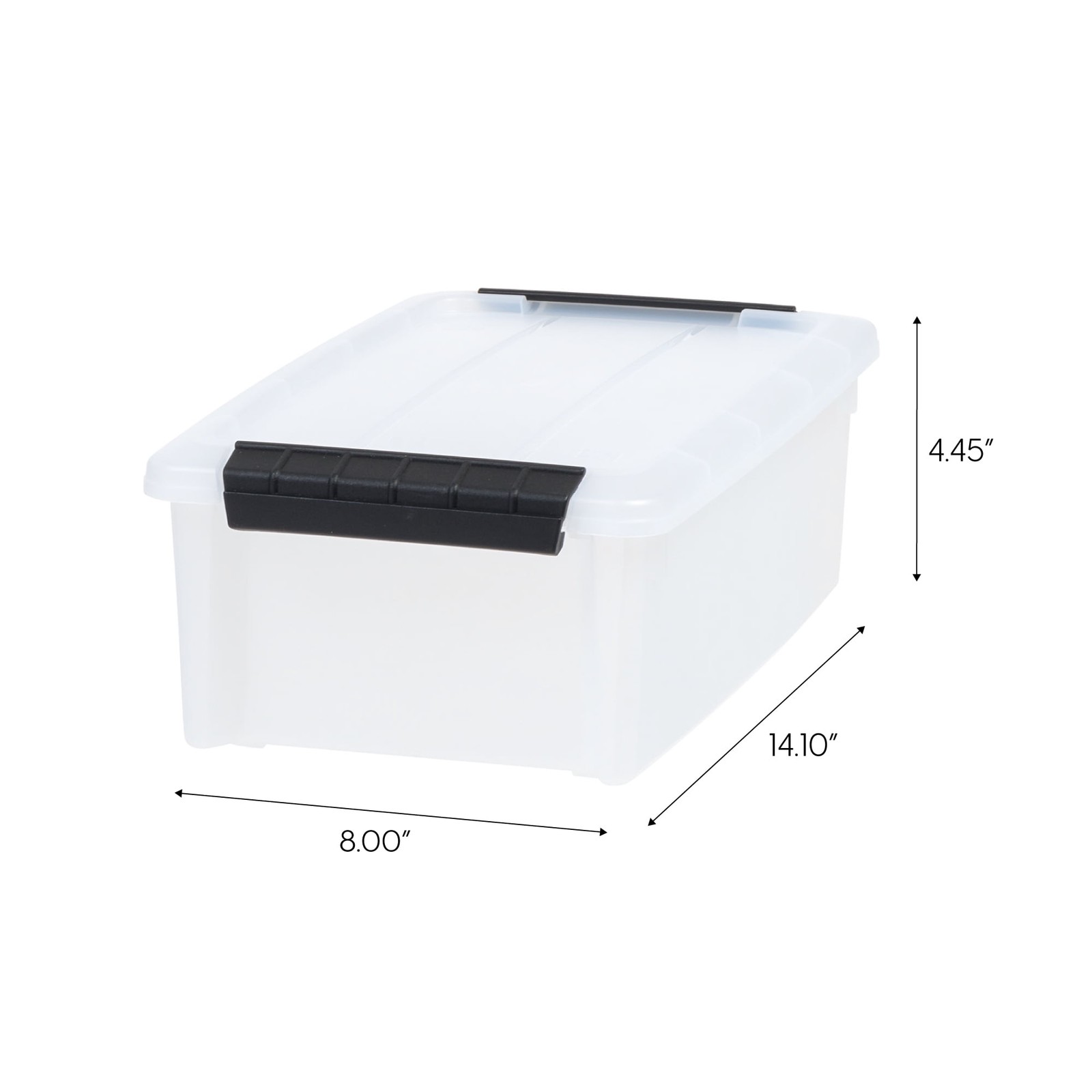 32 Qt. Plastic Storage Bin with Lid, Stackable Storage Containers, Tote