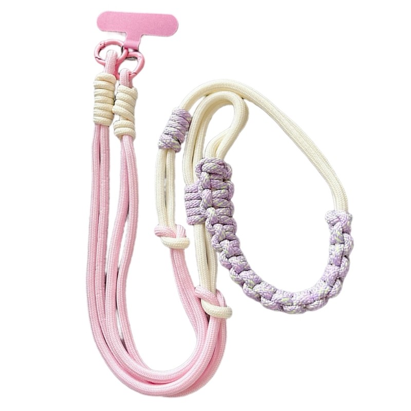 Creative Braided Phone Holder Secure Anti Drop Lock Universal For Mobile Devices