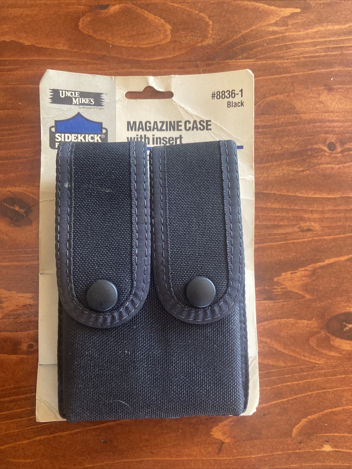 Uncle Mike's 8836-1 Cordura Double Pistol Magazine Case, Double Row