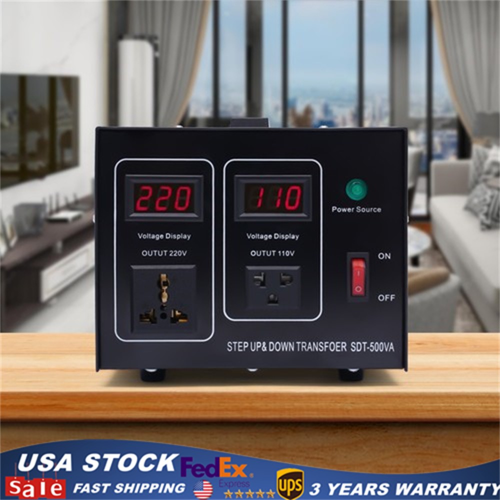 500W 110-120V/220-240V Heavy Duty Power Transformer Step UP/Down Transformer