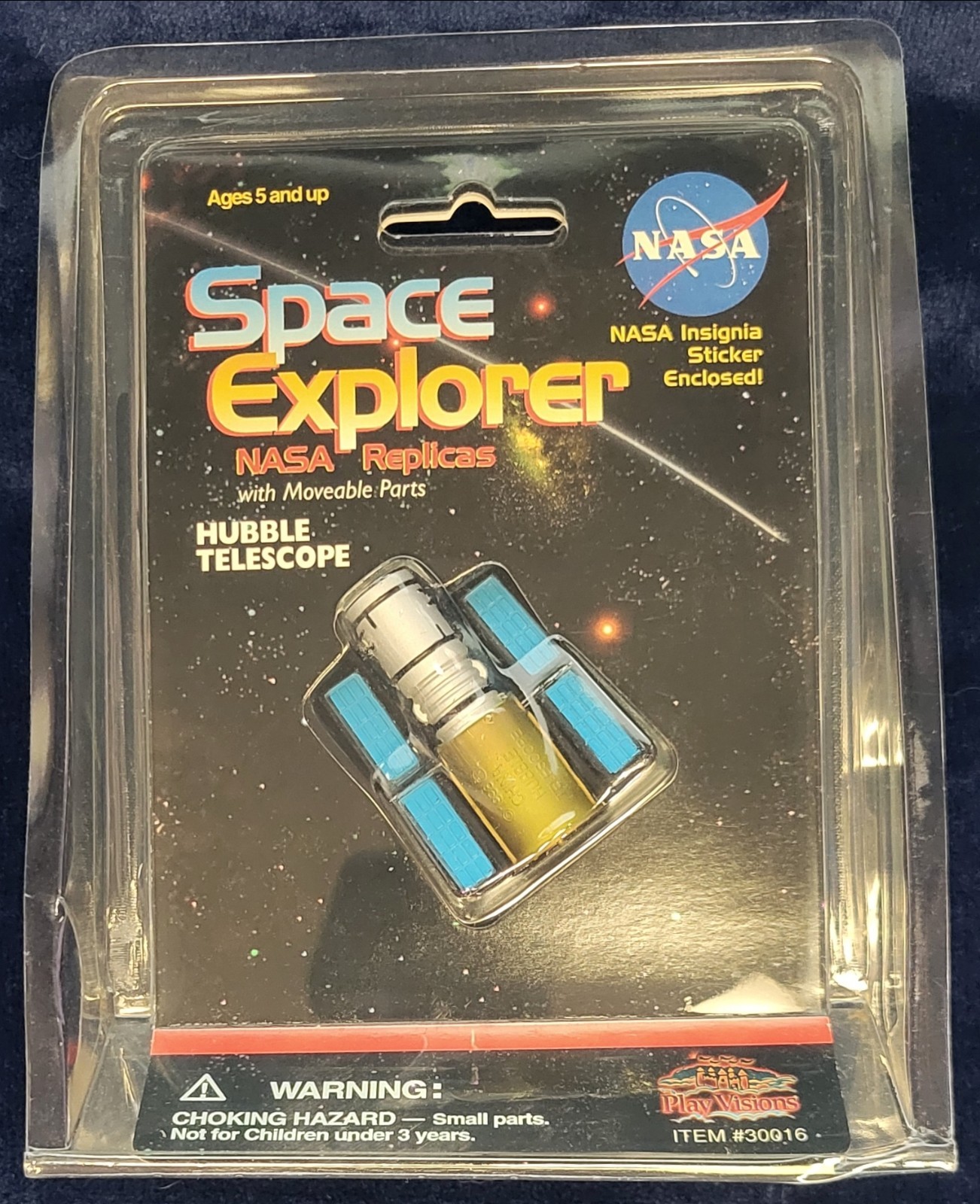 Play Visions (30016) Space Explorer Replicas Hubble Telescope w/NASA Sticker