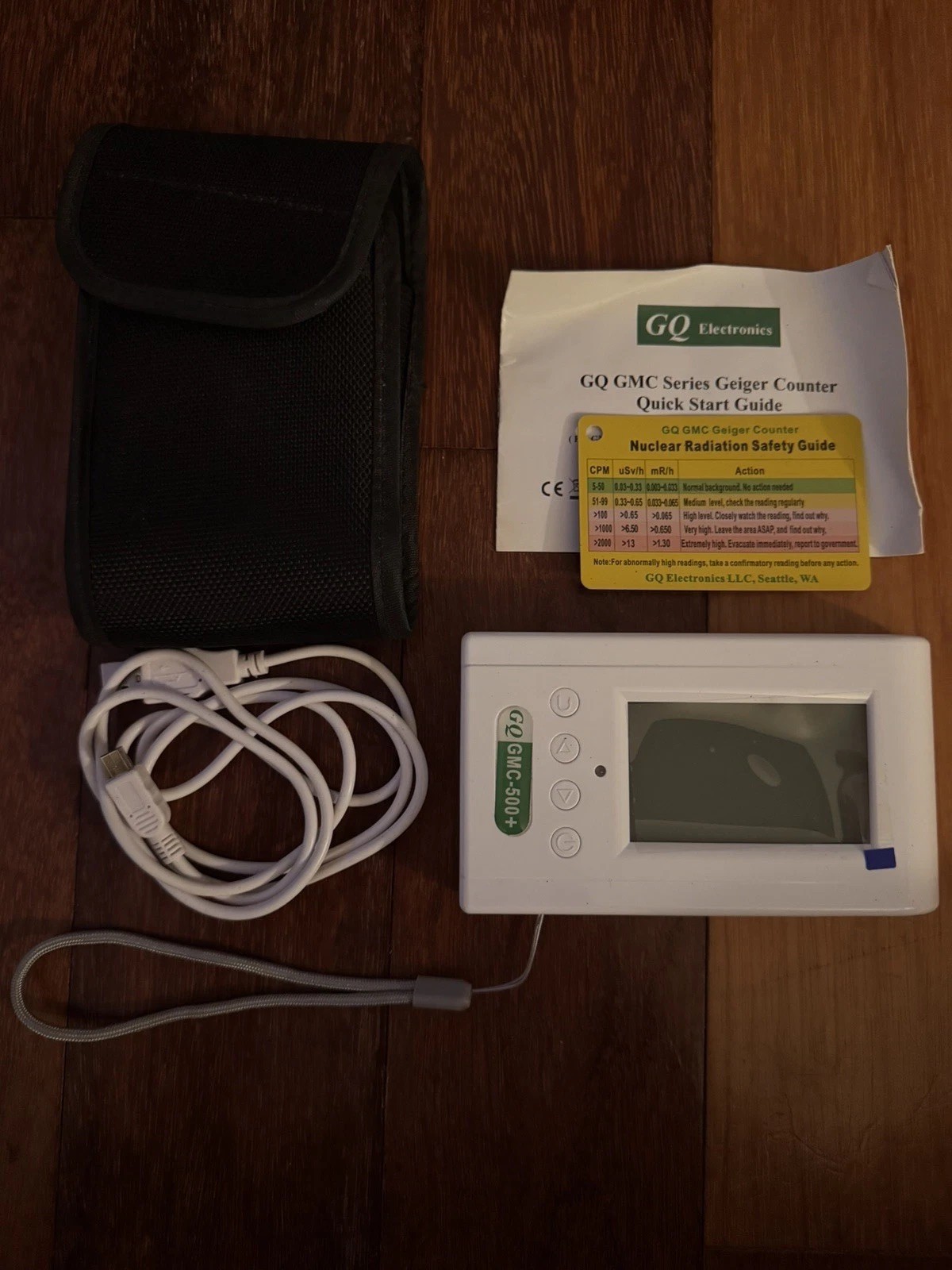 GQ GMC-500+ Geiger Counter Nuclear Radiation Detector Beta Gamma X-Ray Dosimeter