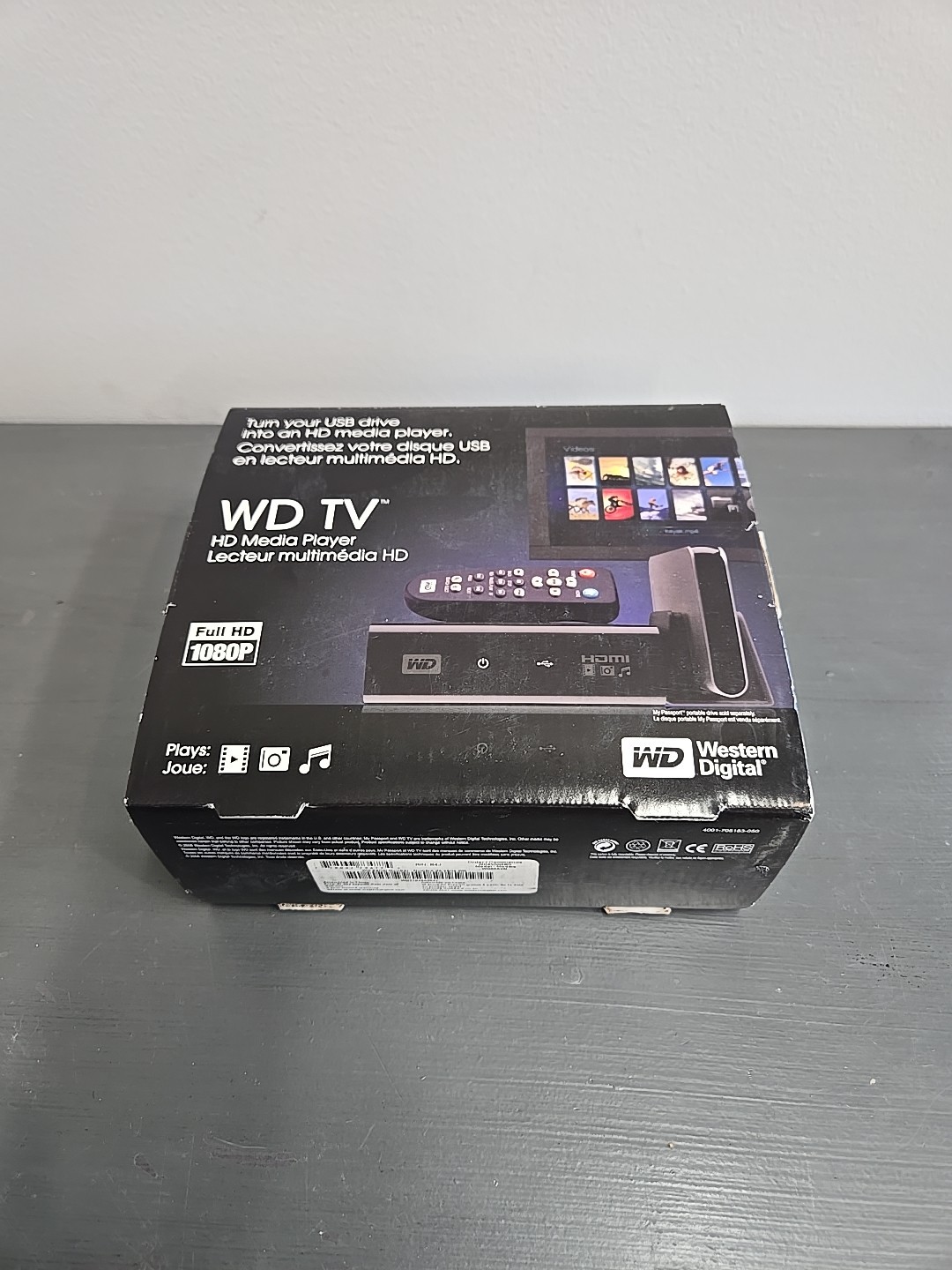 WD TV Live HD Media Player 1080p Wi-Fi Ready Streaming Player - New Open Box