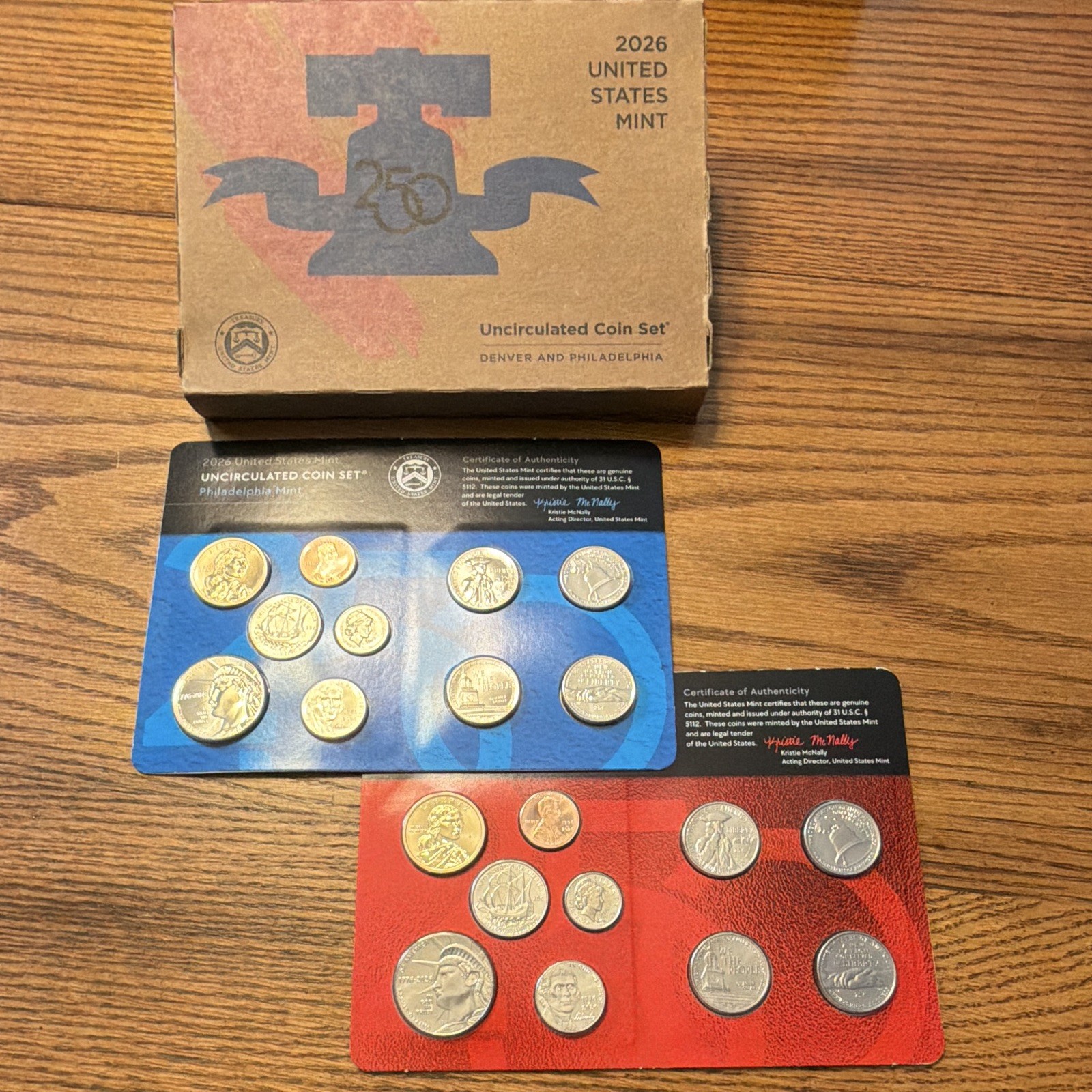 2026 US Mint Uncirculated Coin Set - Denver & Philadelphia Mints. Unopened box