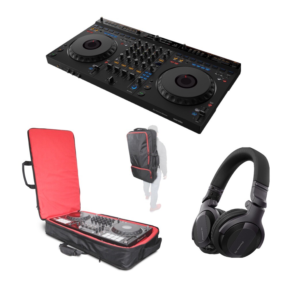Bundle of AlphaTheta DDJ-GRV6 DJ controller + Bag & Headphones