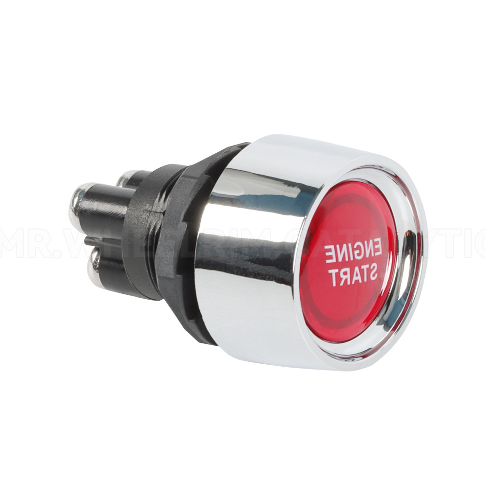 12V Universal Car Red Illuminated Engine Start Switch Push Button Race Starter