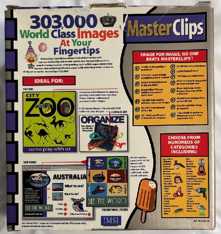 MasterClips 303,000 Premium Image Collection Catalog, CDs, Design & Image Guides
