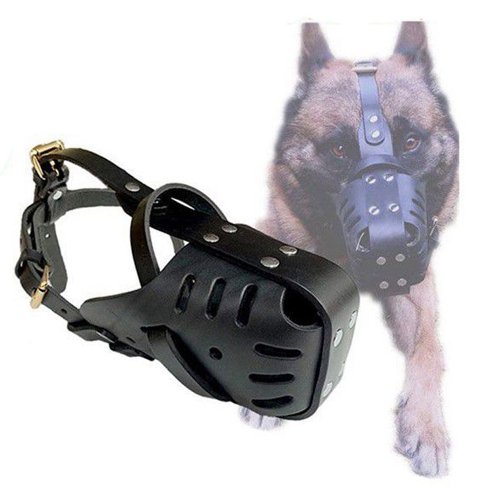German English Leather Terrier Dog Shepherd Muzzle Strong Cattlehide Bull For ^╏