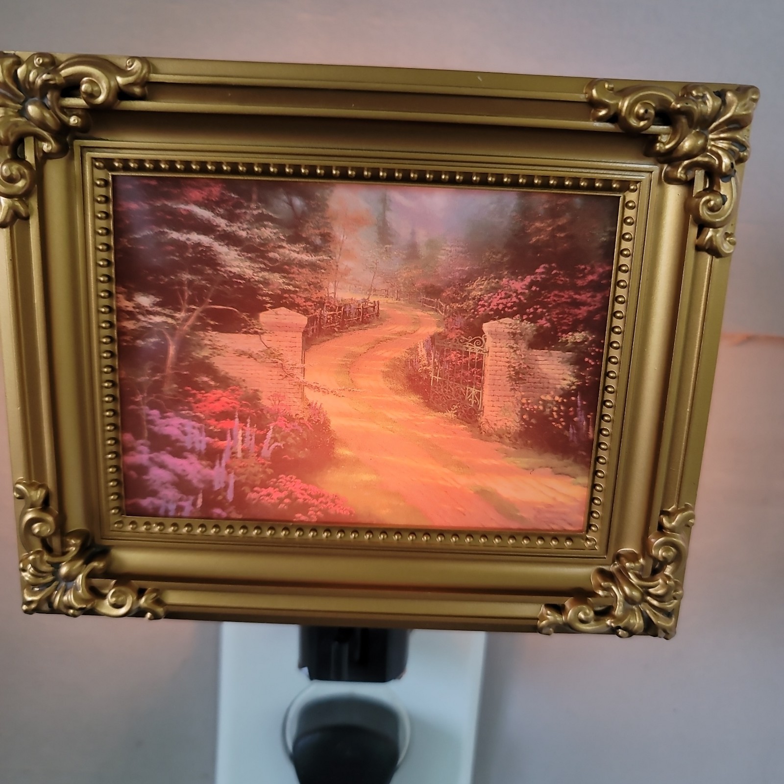 Thomas Kinkade Spring Gate Night Light Box Included