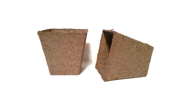 Jiffy 2 Inch Square Peat Pots, 100 each, Seed Starting, Growing Supplies