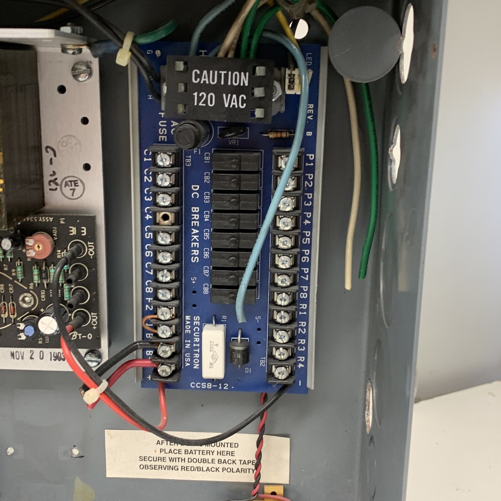 Securitron BPS-12-3 Boxed Power Supply 120VAC 12VDC 3A