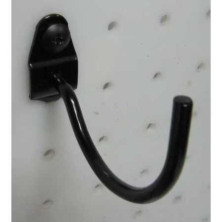 Curved Pegboard Hook, 2 1/4 In L, Pk10,  5Tph7