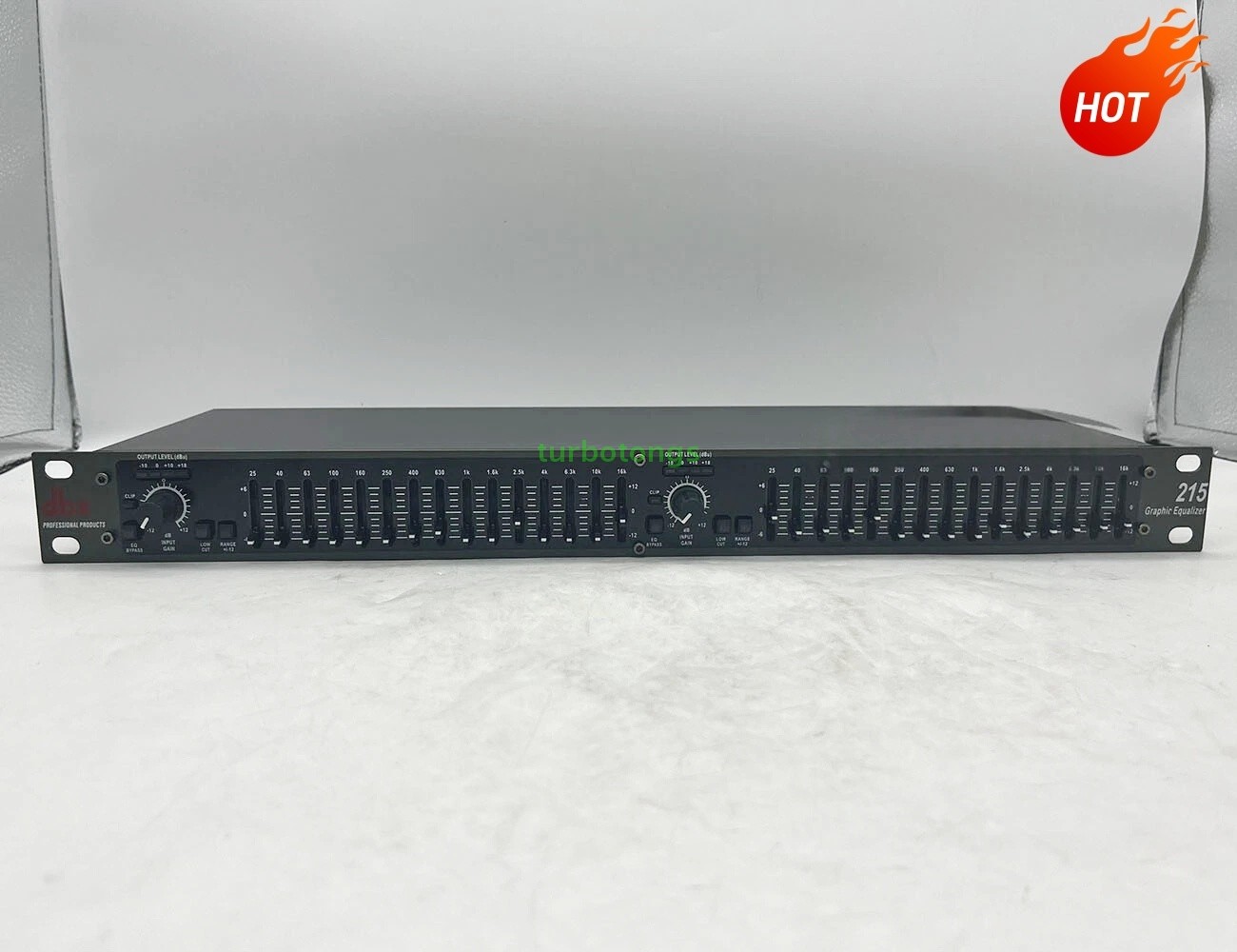 DBX 215 Dual Channel 15-Band Graphic Equalizer Testing Working New US
