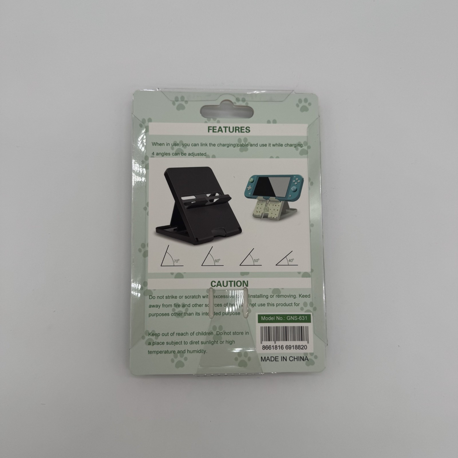 NS/Lite Compact Adjustable Play Bracket Game Holder Nintendo Stand 4 Angles