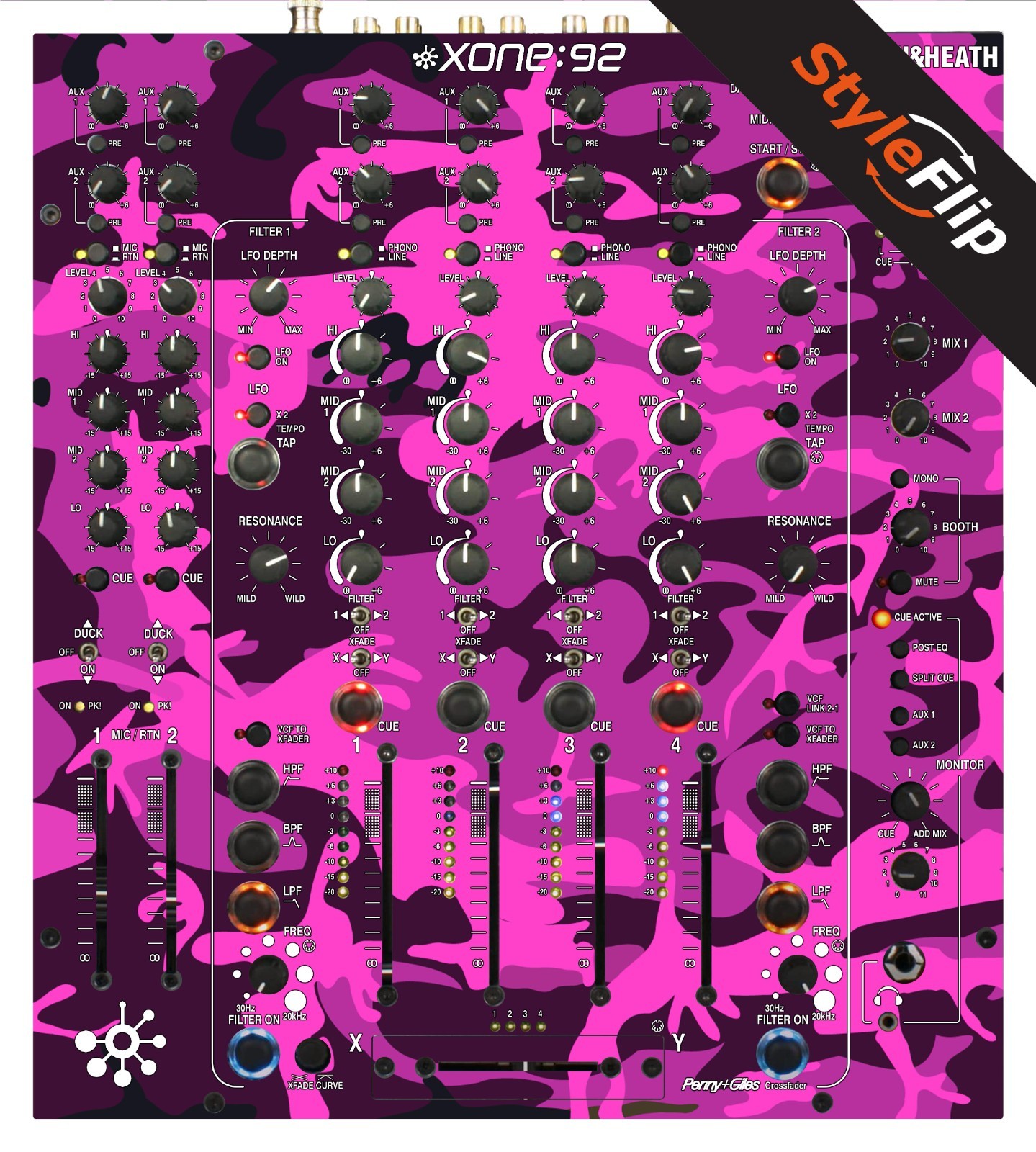 Allen & Heath XONE 92 Skin | Pink Camo | Protective Decal | StyleFlip Skins