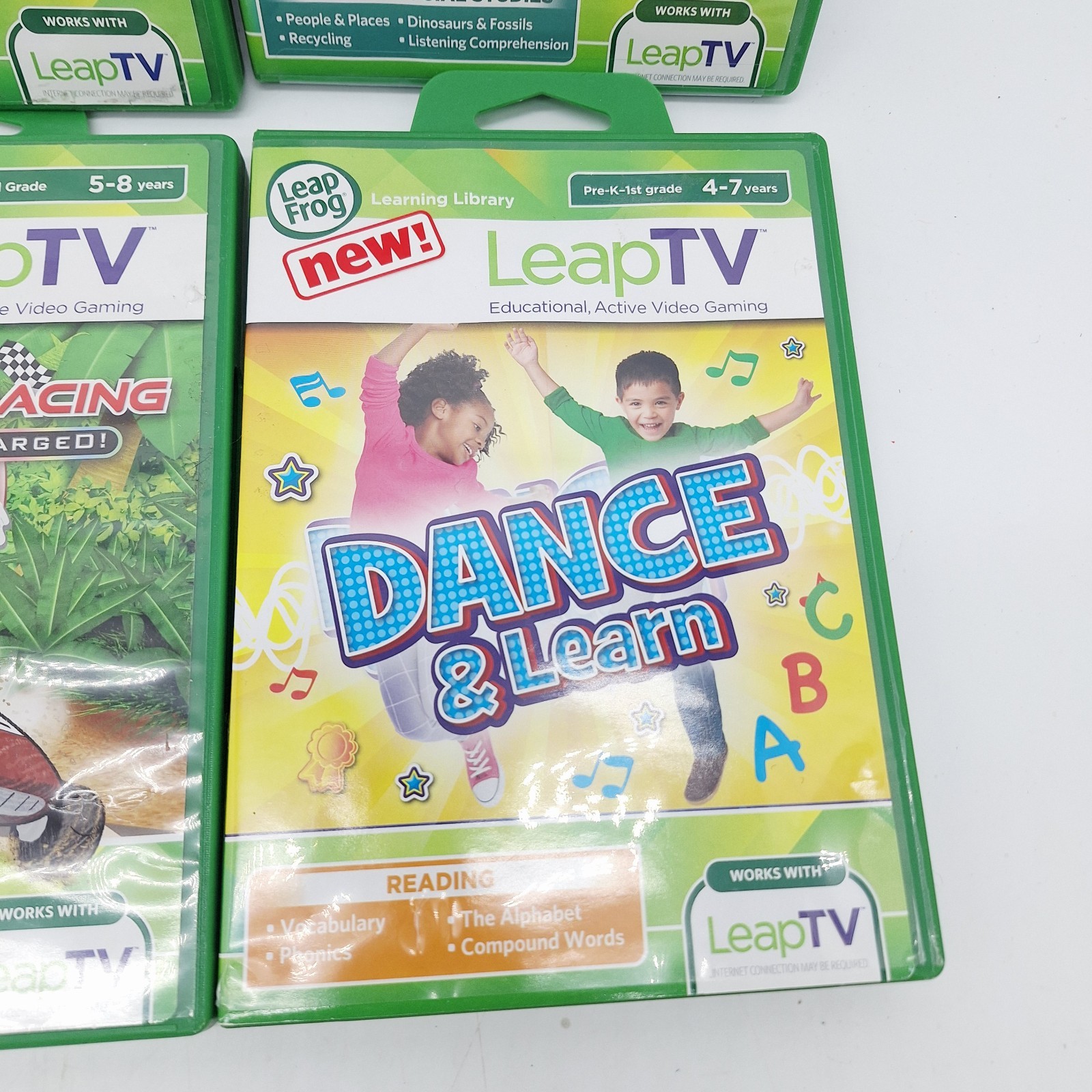 Lot Of 6 Leap Frog Tv Educational Gaming Games All Complete In Cases And Working