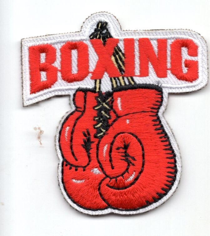 BOXING Iron On Patch Boxer Sports