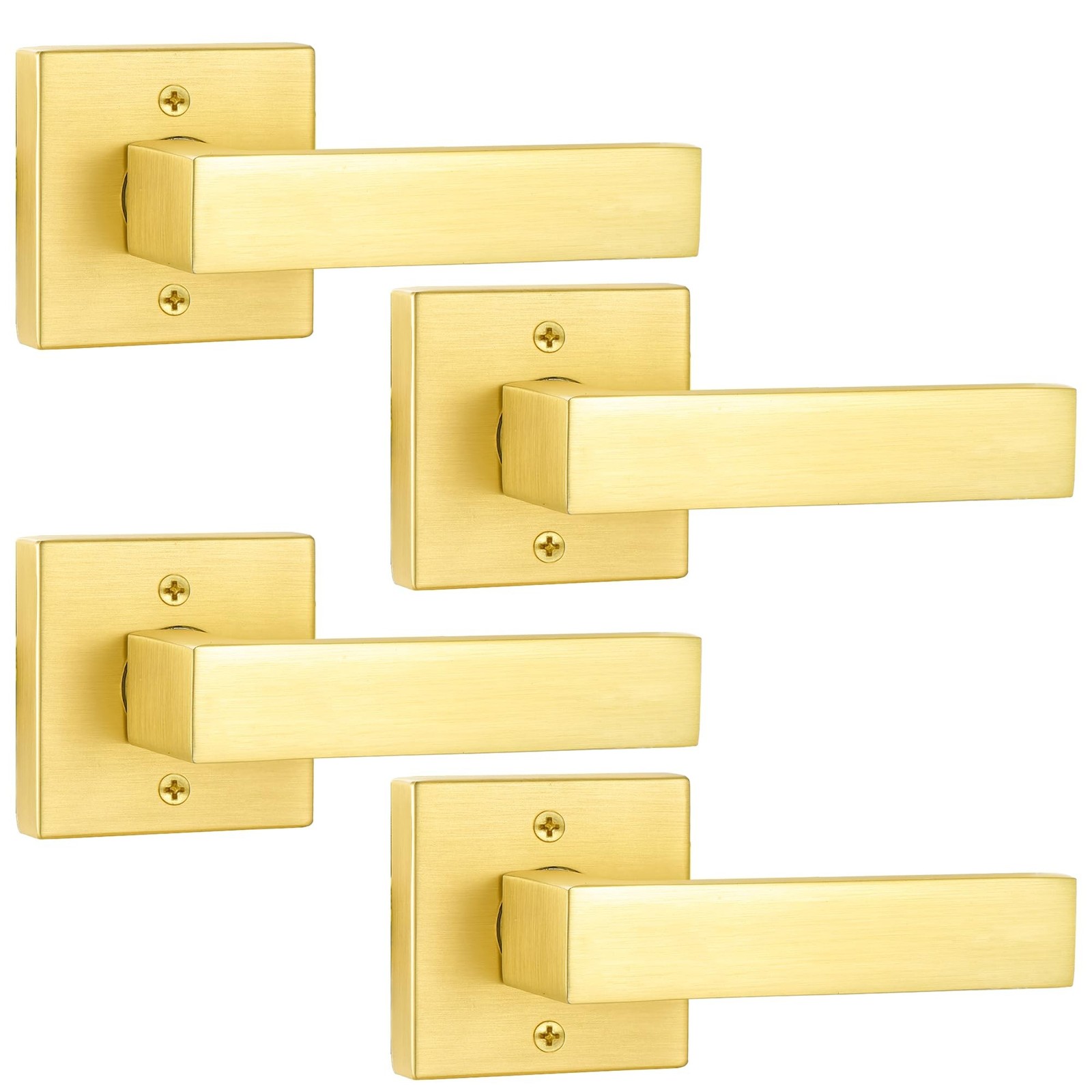 Dummy Door Knob Interior Gold Dummy Door Handles Dummy Door Lever Satin Brass...