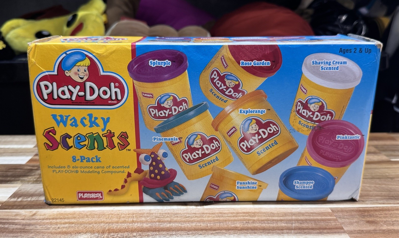 Play Doh Wacky Scents 8 Pack 1996 VTG 90s New W FLAWS 2 Dried Out See Photos
