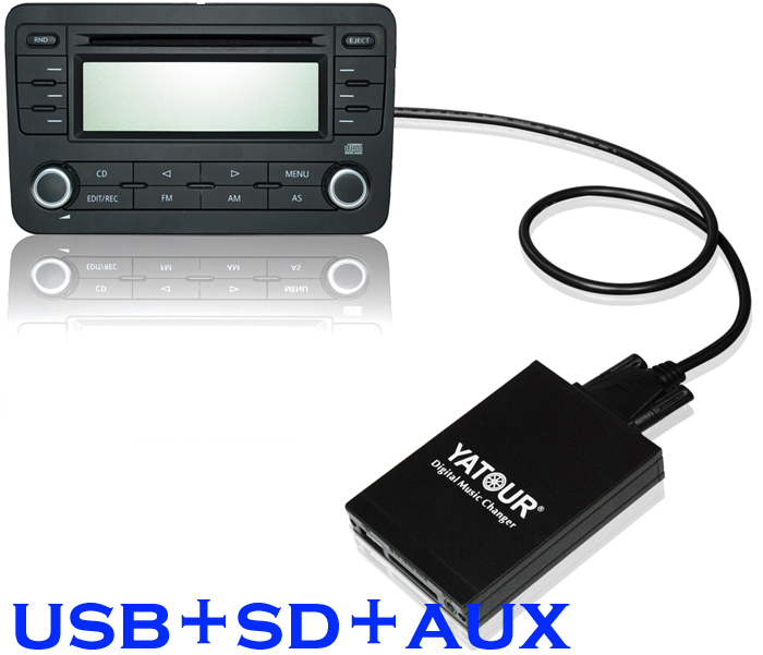 Car USB SD AUX MP3 Integration Kit For BMW 40-Pin Flat E39 E38 E46 X3 X5 Z4 R5X