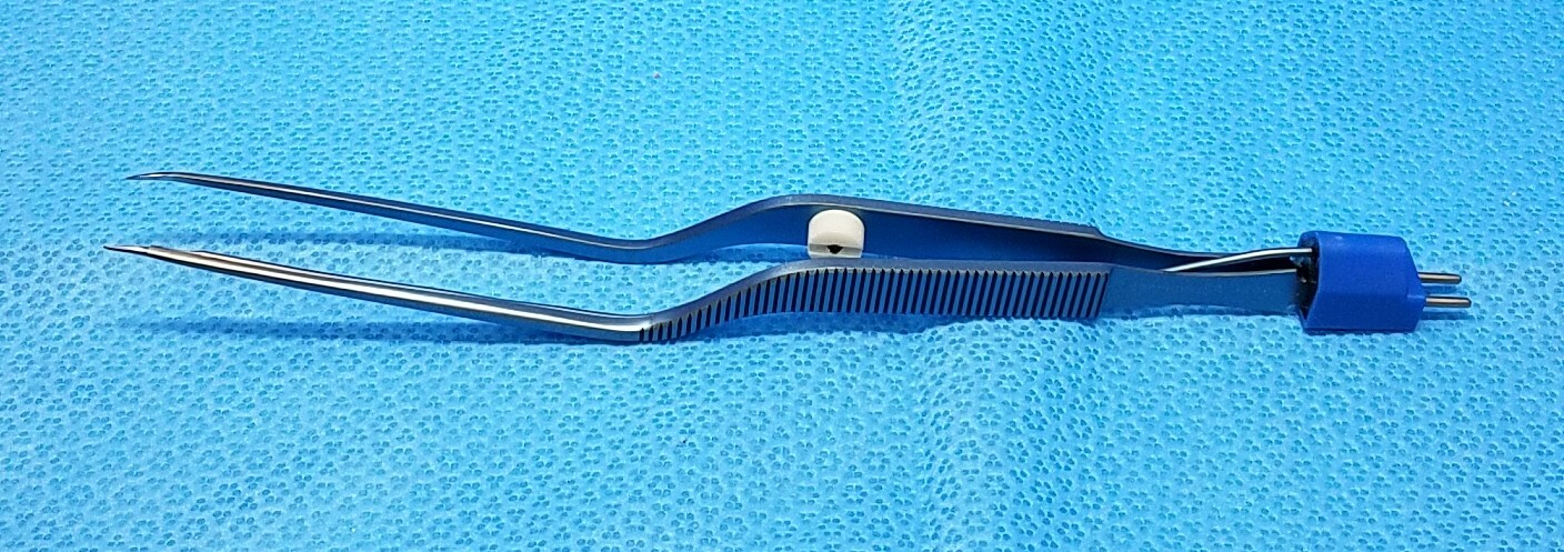 Codman 80-2929 Malis Forceps, Bayonet, Angled Up, Titanium, 8 3/4"