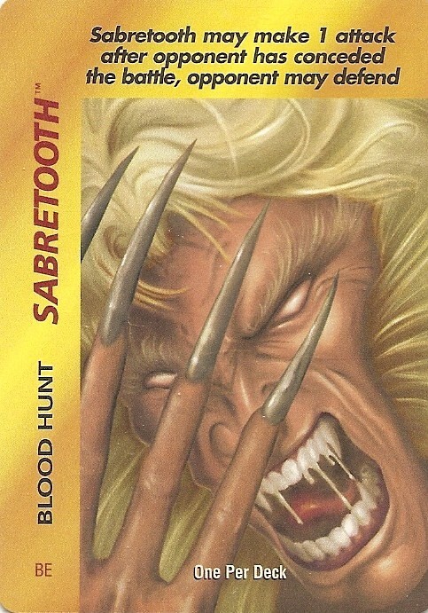 Marvel Overpower Sabretooth Blood Hunt special - OPD - Rare - Original OP