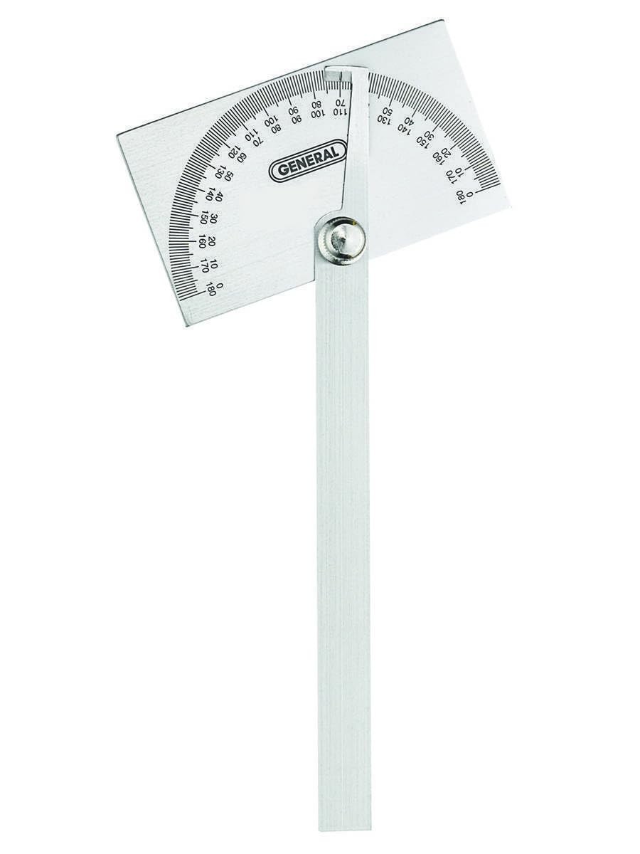 Stainless Steel Square Head Angle Protractor Measuring Tool #17 Angle