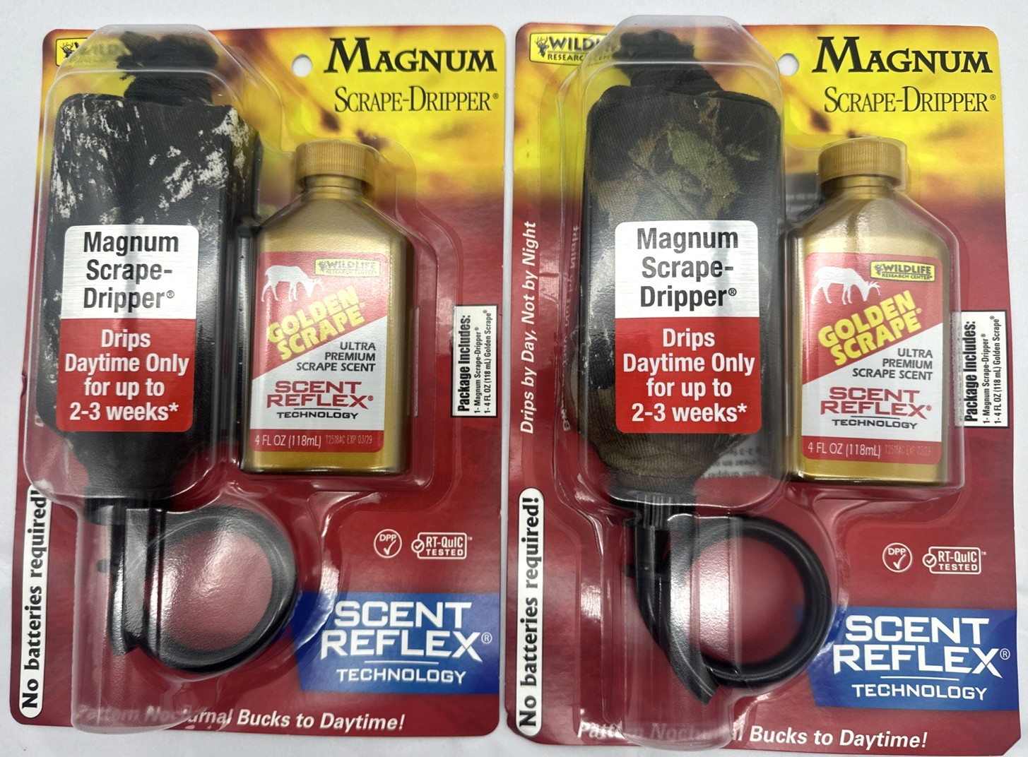 Lot Of 2 Wildlife Research Deer Lure Golden Scrape/ Scrape Dripper Combo - 386