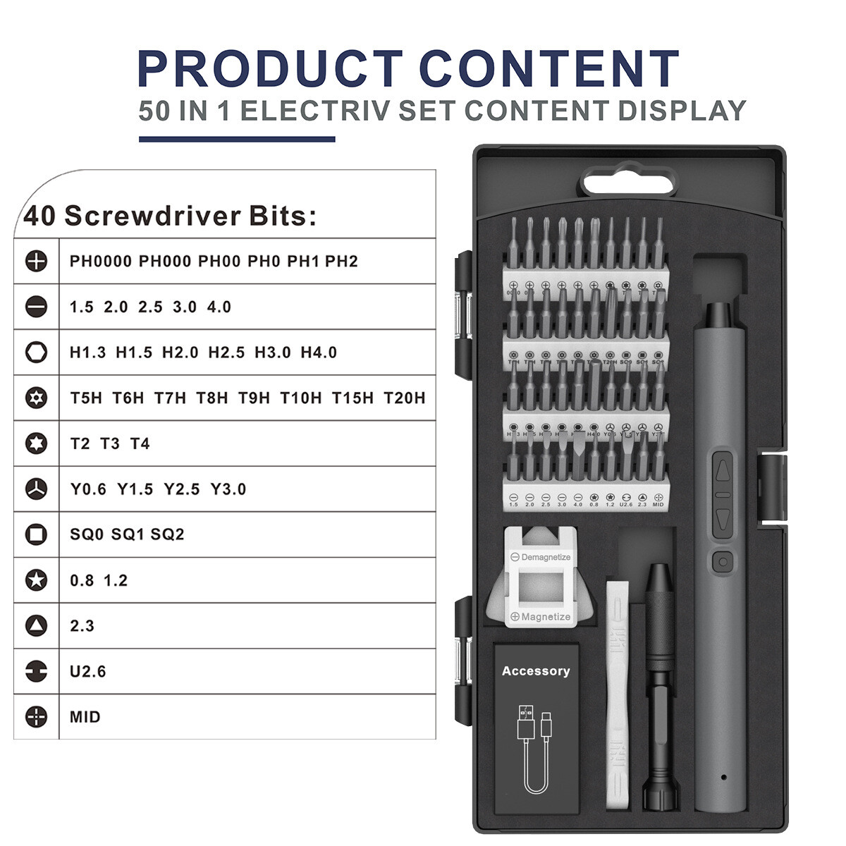 Electric Power Screwdriver Portable Rechargeable Lithium Precision Screw Driver