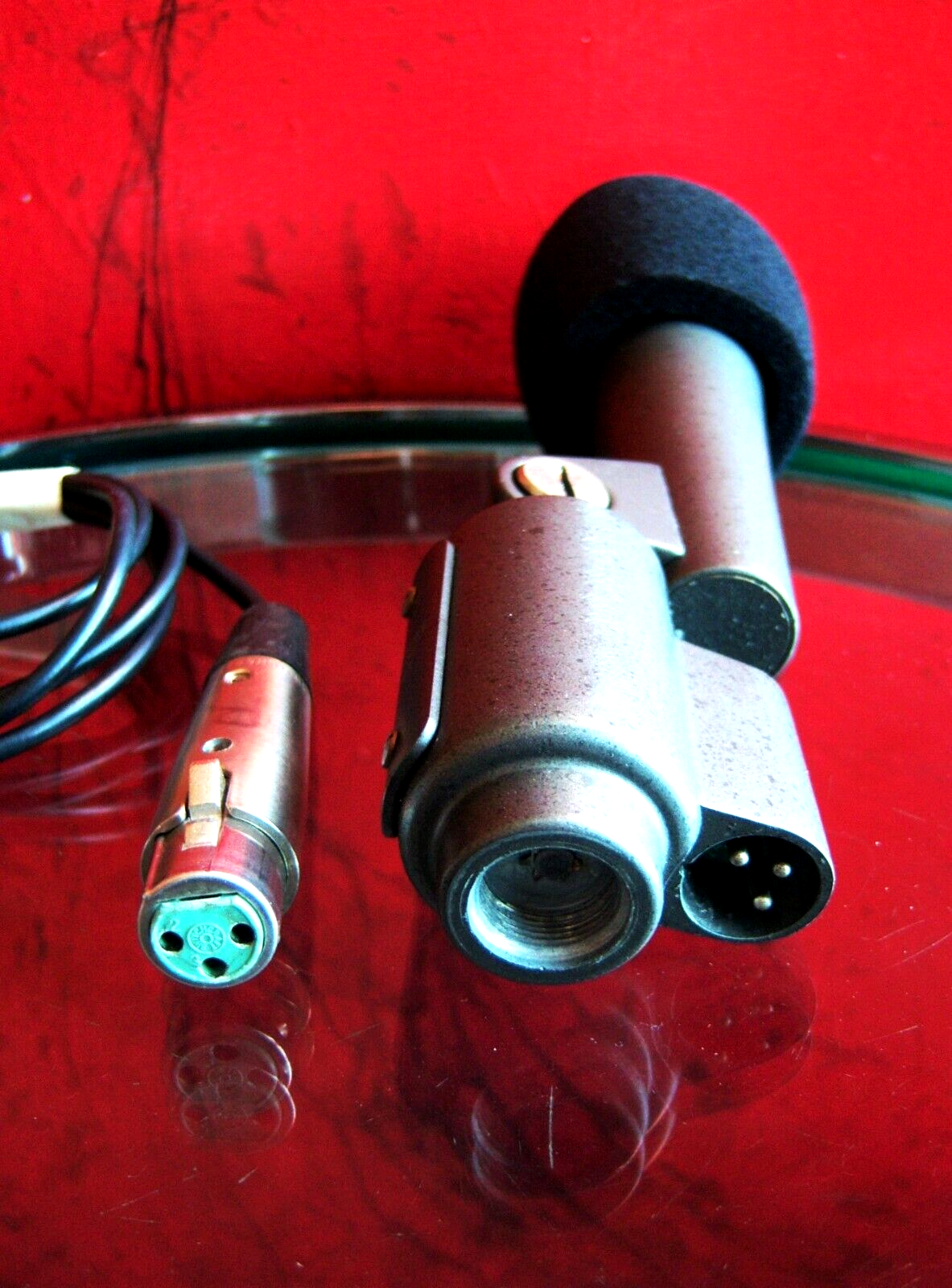 Vintage RARE 1970's Dukane 7A882 / Shure SM56 dynamic cardioid microphone Dual Z