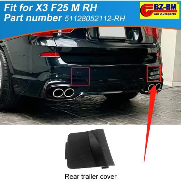Rear Bumper RIGHT Tow Eye Hook Cap Cover for BMW X3 F25 M sport 51128052112 RH