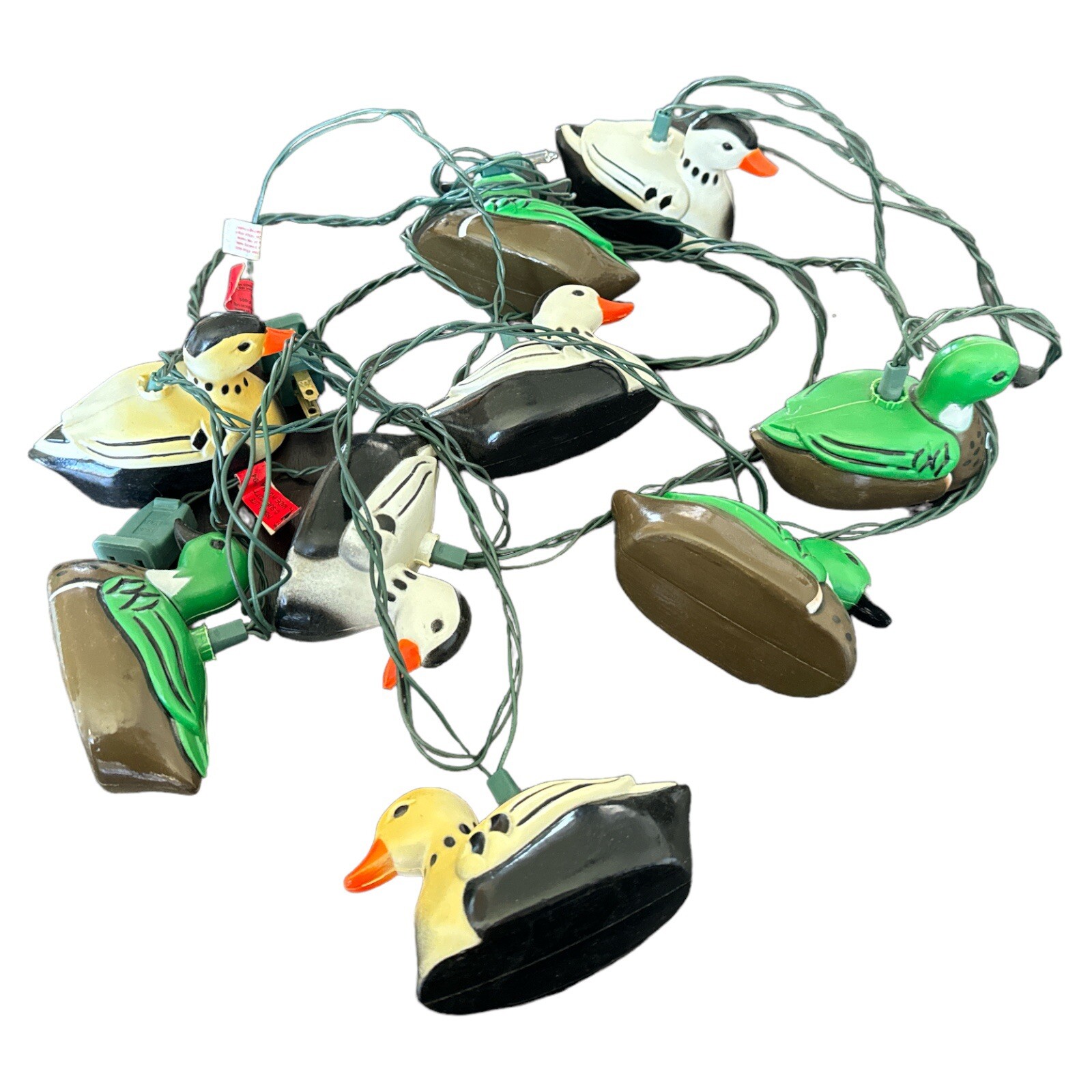 Vintage Primal Lite Duck String Light Set Ducks 1993