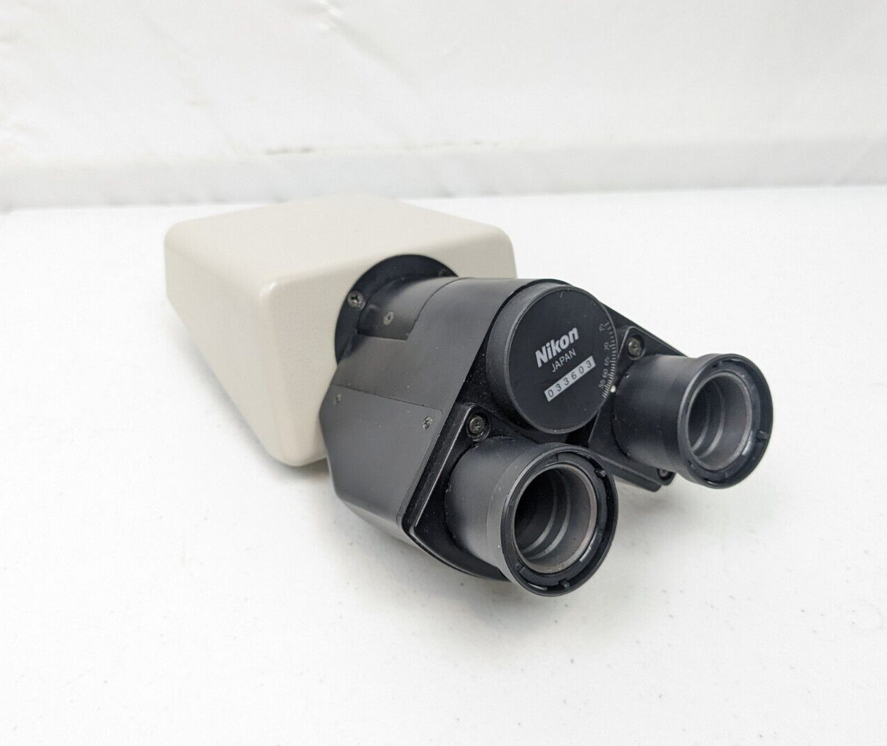 Nikon Binocular Microscope Head for Optiphot Labophot Microscopes (No Eyepieces)