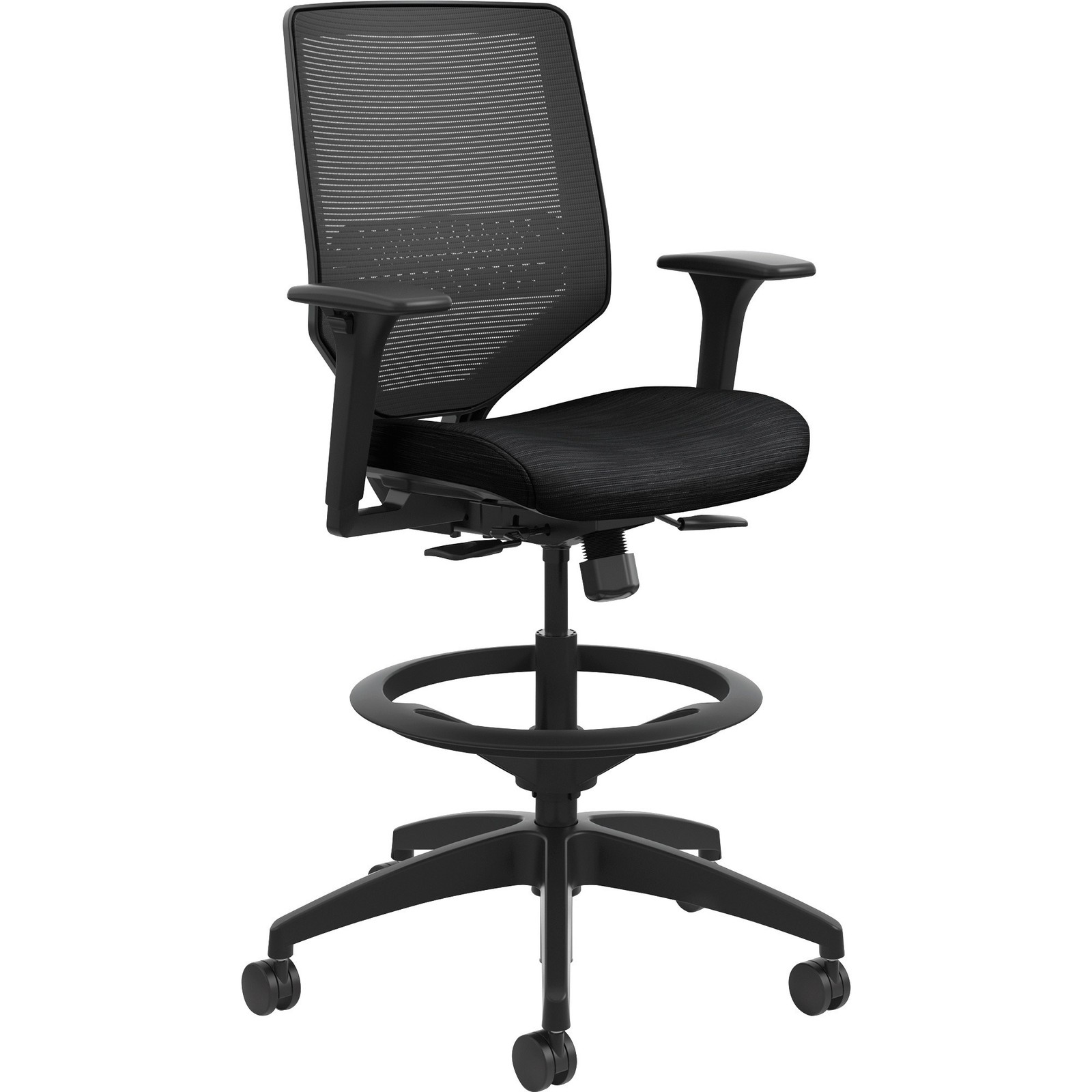 HON Solve ilira-Stretch Fabric Back Task Stool (svsm1alc10t)