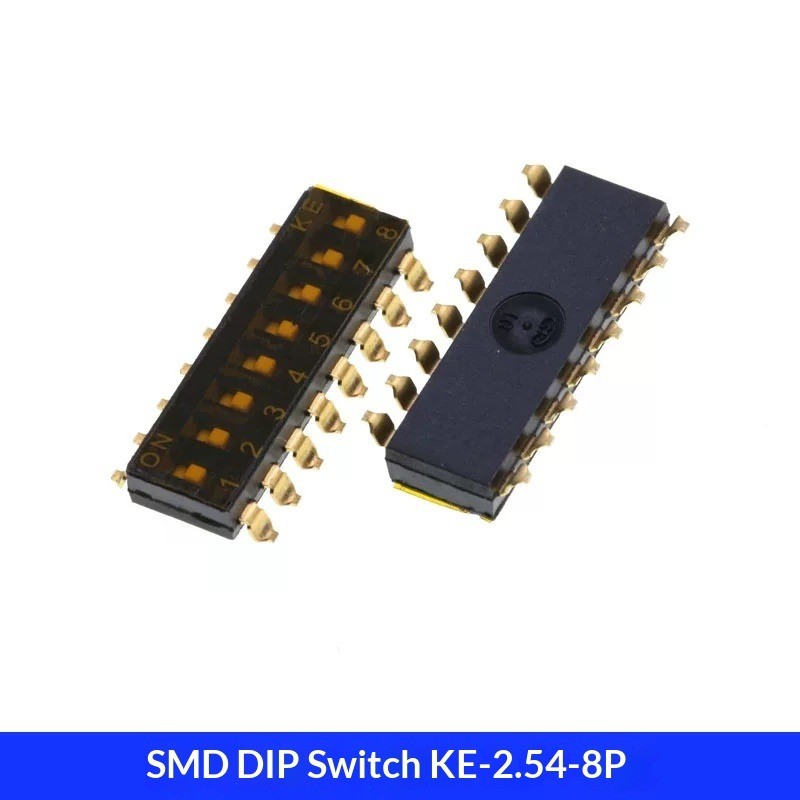 20PCS Surface mounted DIP Switch KE-2.54-8 Gold Plated Pin