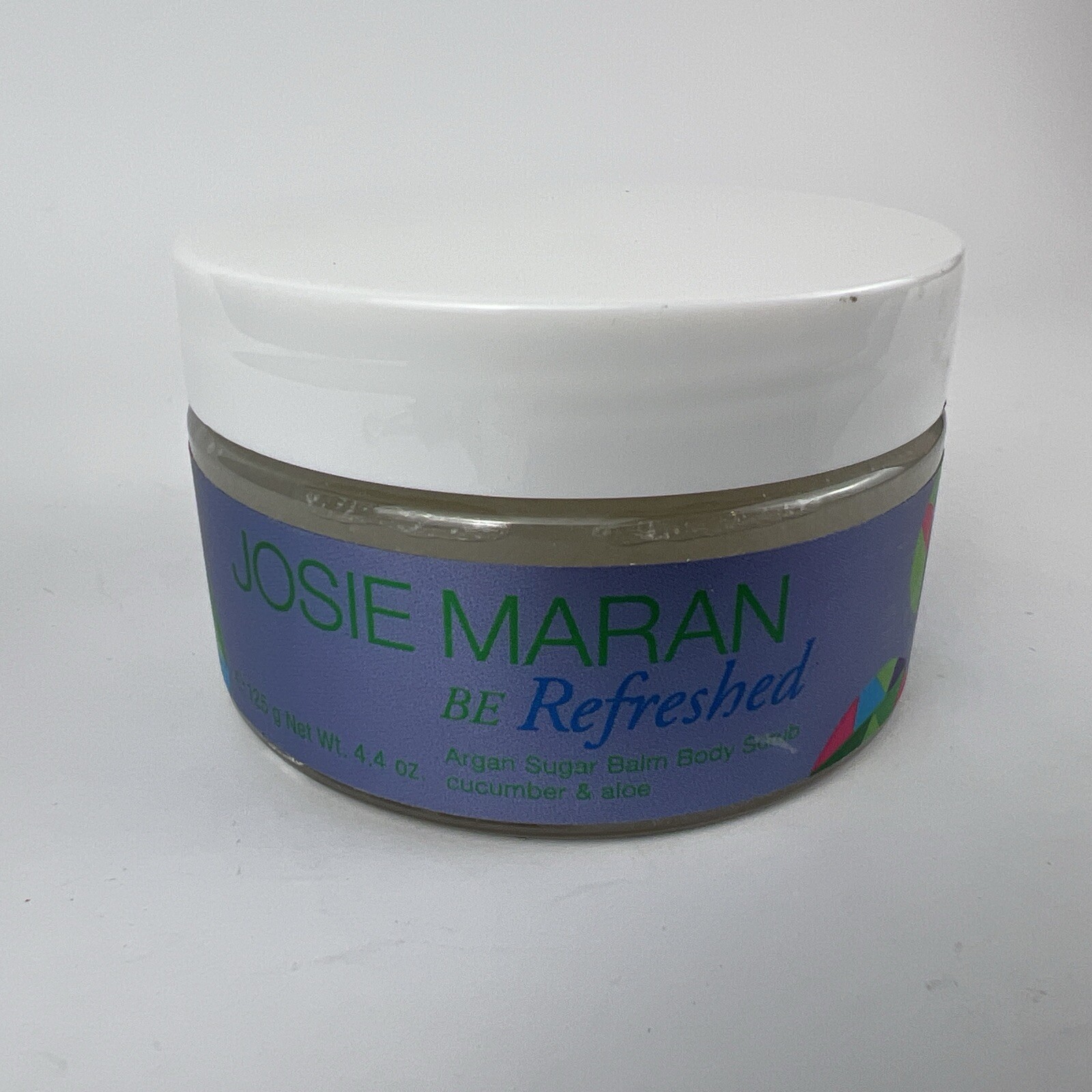 Argan Sugar Balm Body Scrub - Cucumber and Aloe - 4.4 Oz. New Sealed