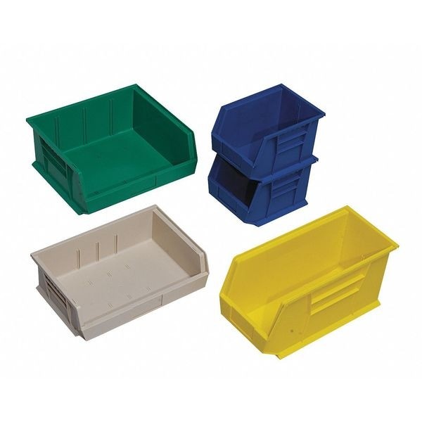 Quantum Storage Systems Qus235bl Hang & Stack Storage Bin, Polypropylene, Blue,