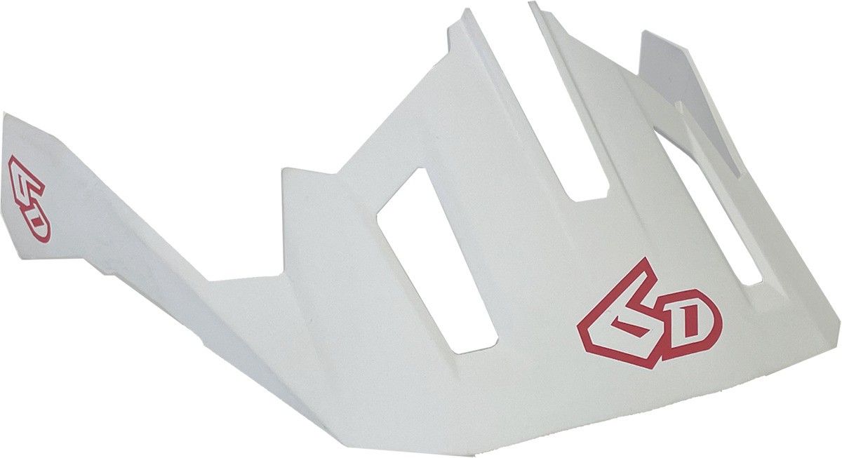 6D Replacement Visor for ATB-2T Helmets - Ascent White - Xs/Sm Bicycle 77-0124