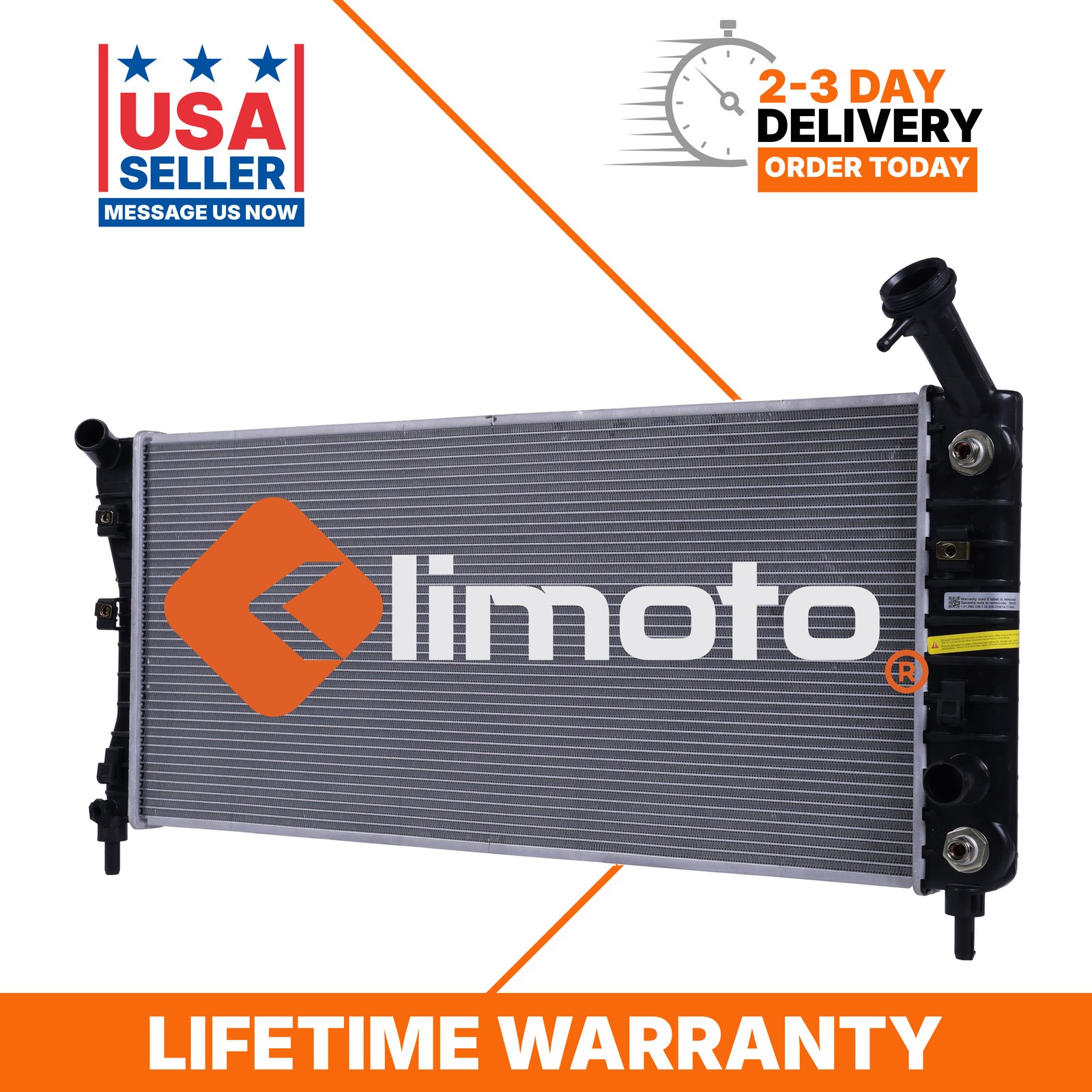 Klimoto Radiator With 7/8 Inch Thick Core for Pontiac Grand Prix 2004-2007 3.8L