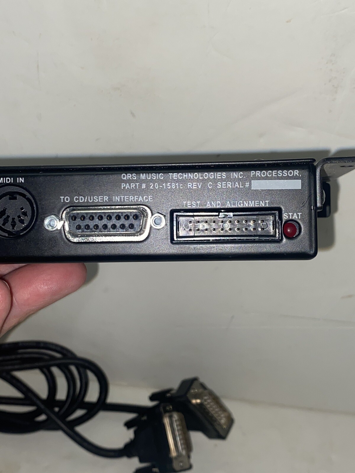 QRS Processor 20-1581c with Interface Cable (Untested)