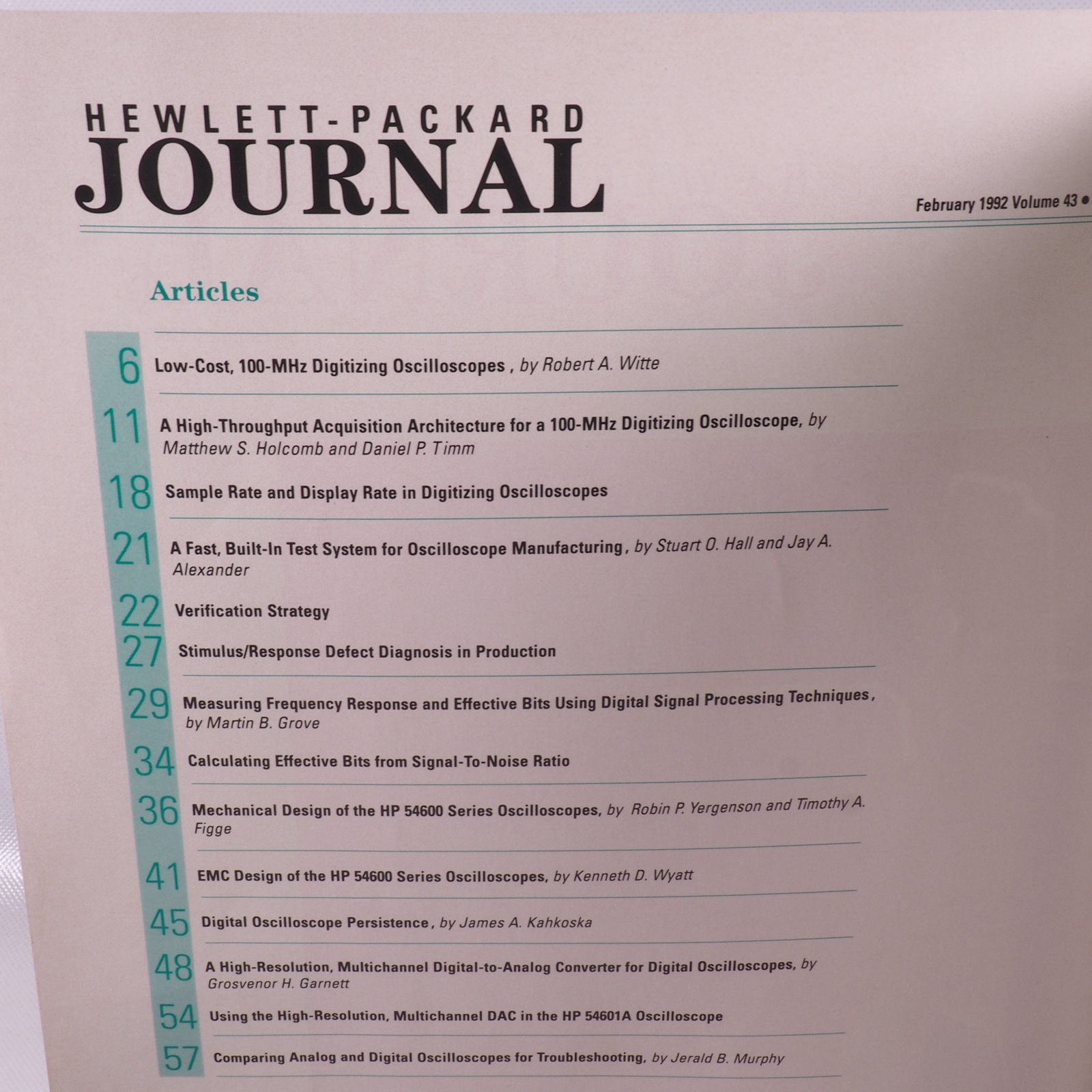Hewlett-Packard Journal - February 1992