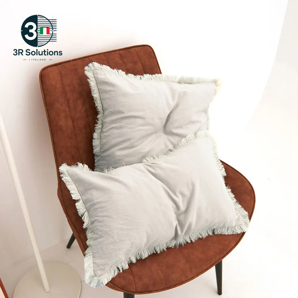 Light Green Cushion Cover With Tablecloths, Decorative Sofa Pillowcase, Living Room