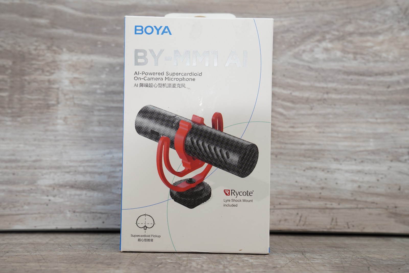 BOYA BY‑MM1 AI On‑Camera Microphone Kit w/ Cables, Shock Mount & Wind Muff NEW