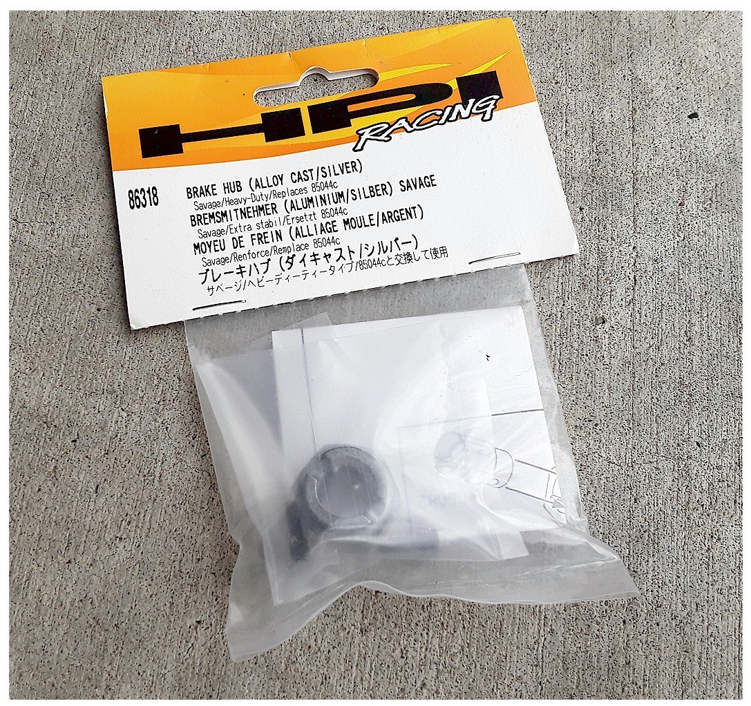 HPI 86318 Brake Hub(Alloy Cast Silver) Savage Series Option Part Replaces 85044c